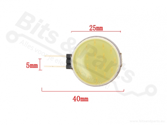 LED Spot/Disc COB 3W high power warm white 24mm